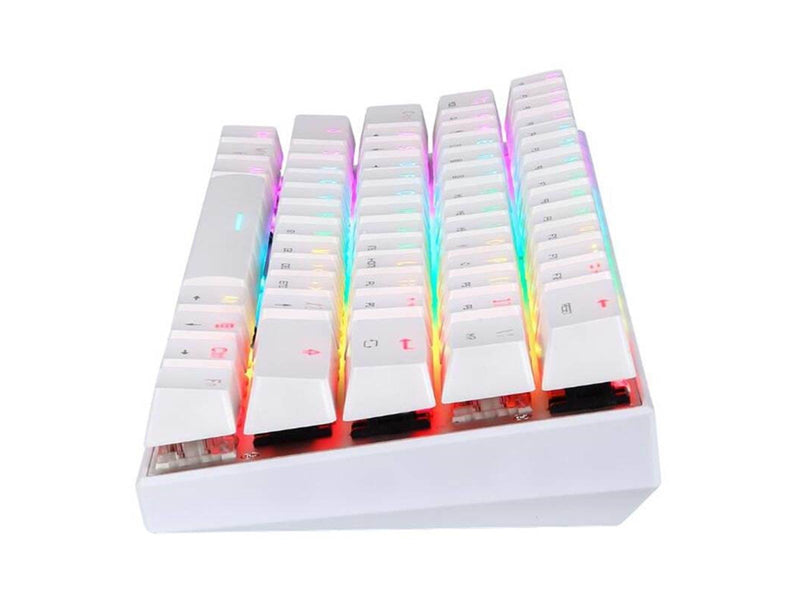 Motospeed Wireless Mechanical keyboard SK62 White (red switch) - Gaming Tastaturen - Weiss
