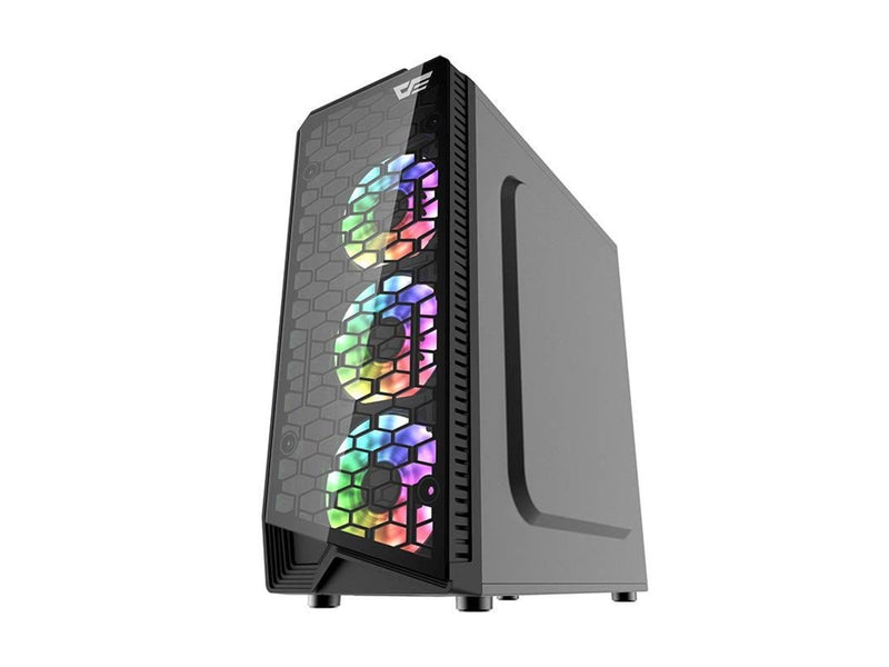 Darkflash Water Square 5 computer case (black) - Gehäuse - Schwarz