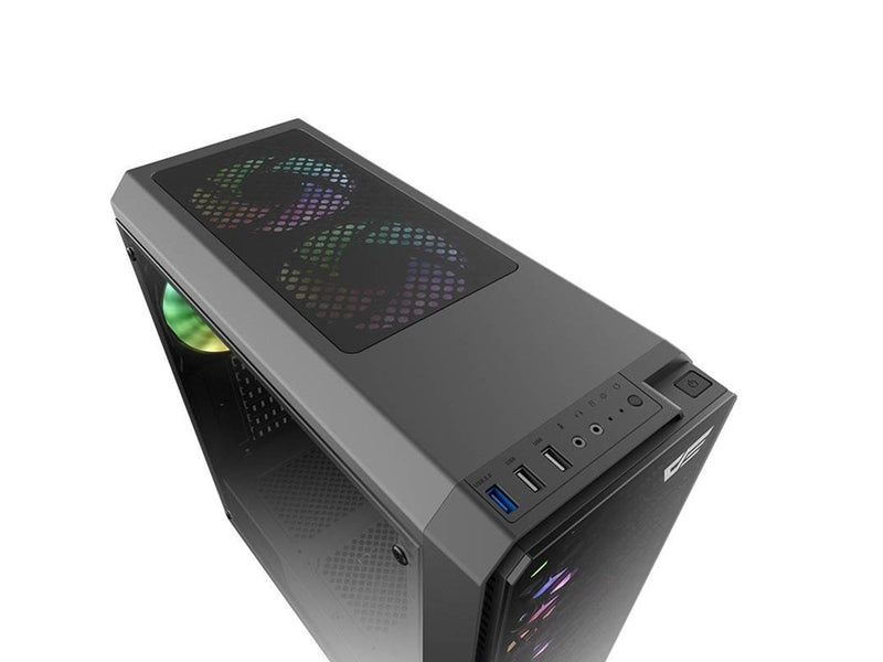 Darkflash Water Square 5 computer case (black) - Gehäuse - Schwarz