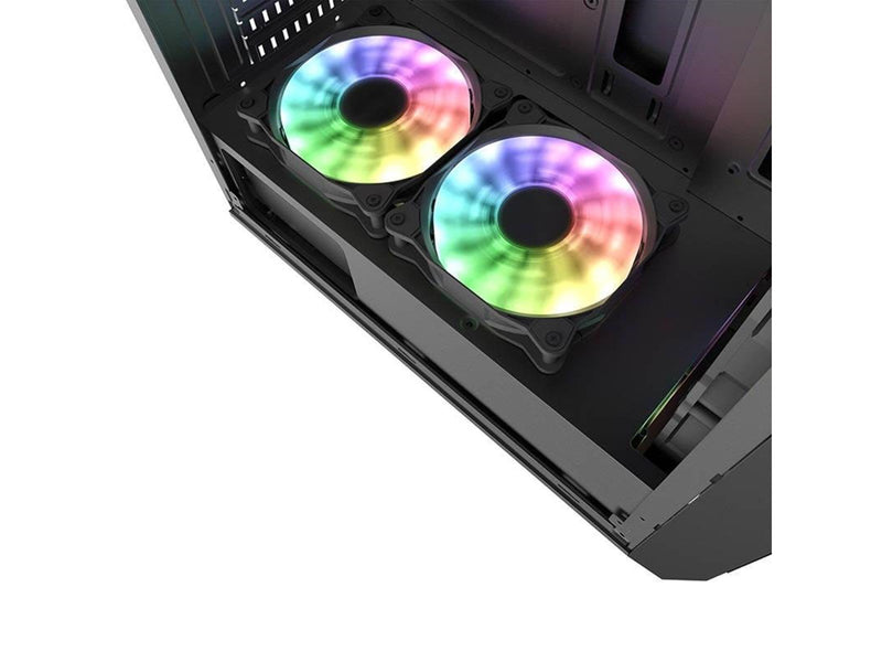 Darkflash Water Square 5 computer case (black) - Gehäuse - Schwarz