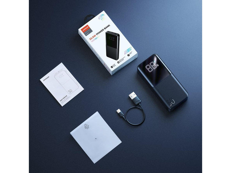 Joyroom Powerbank JR-QP193 30000mAh 22.5W (black) Powerbank (Akku) - schwarz - 30000 mAh