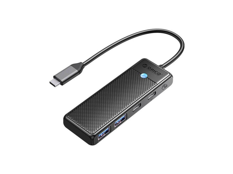 ORICO Adapter Hub 4in1 Orico USB A3.0x2 + Type-C3.0x1 + PD100Wx1 USB-Hubs - USB 3.0 - 4 - Schwarz