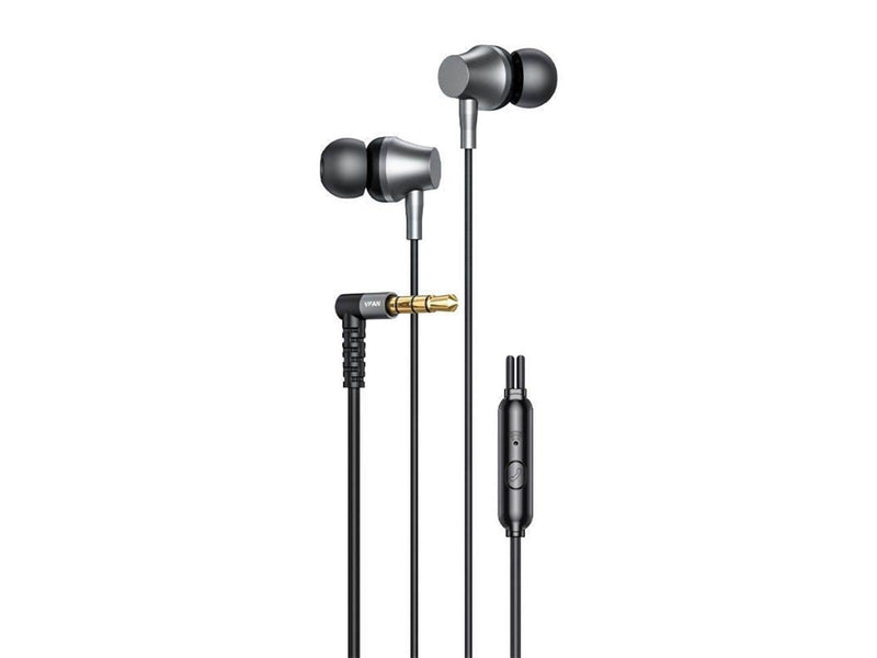 Vipfan Wired in-ear headphones  M17 3.5mm jack (black)