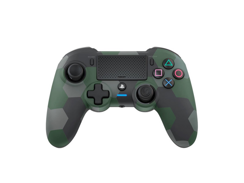 NACON Dualshock 4 V2 Controller Asymmetric - Camo Green - Wireless Controller - Sony PlayStation 4