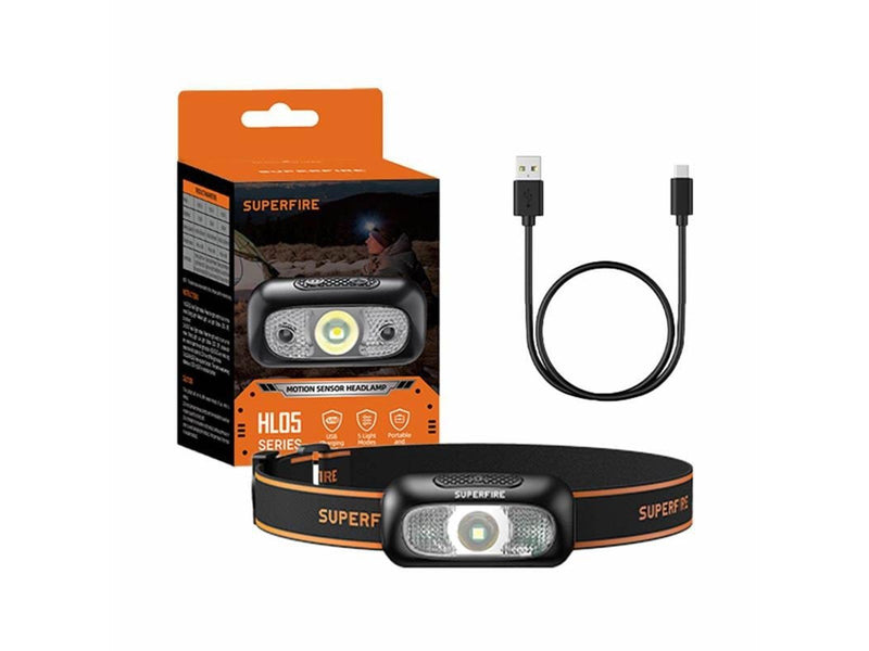 Superfire Headlight  HL05-D 110lm USB