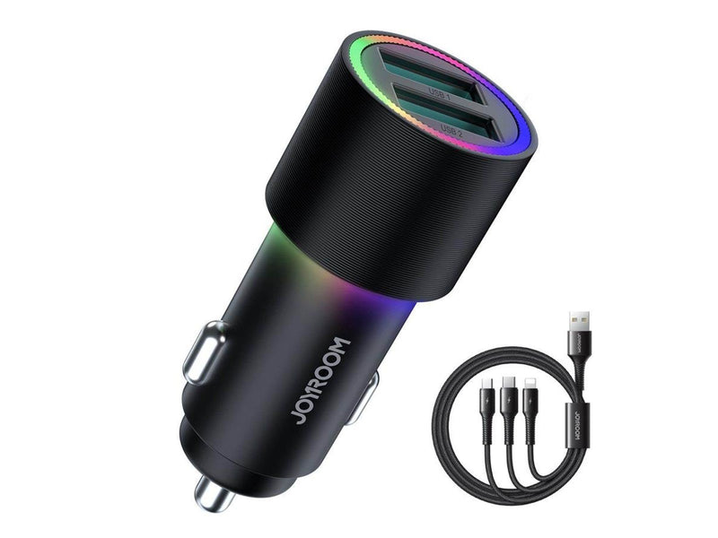 Joyroom Car Charger  JR-CL10 2x USB 4.8A (black)