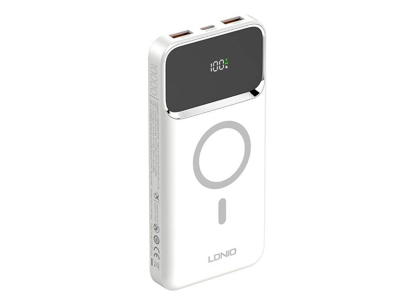 LDNIO Powerbank PQ12 15W 10000mah (white) Powerbank (Akku) - Weiß - 10000 mAh