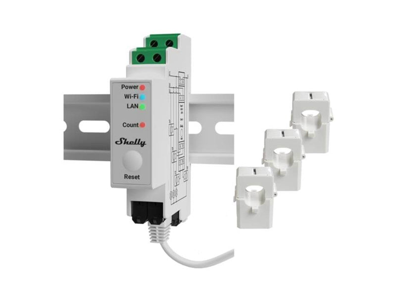 Shelly Pro 3EM-120A Energiekostenmesser
