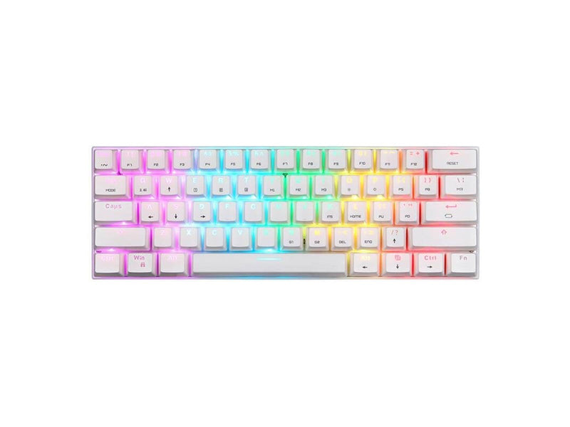 Motospeed Wireless mechanical keyboard SK62 White (blue switch) - Gaming Tastaturen - Weiss