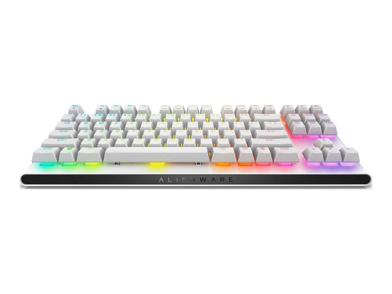 Dell Alienware AW420K - keyboard - tenkeyless - QWERTY - US - lunar light - Gaming Tastaturen - Englisch - US - Weiss