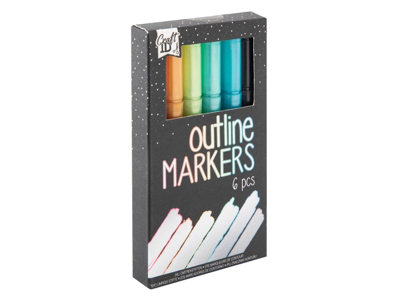 Craft Sensations Outline markers 6 pcs