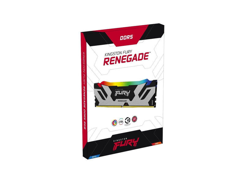 Kingston FURY Renegade RGB DDR5-6400 - 32GB - CL32 - Single Channel (1 pcs) - Intel XMP - Schwarz mit RGB