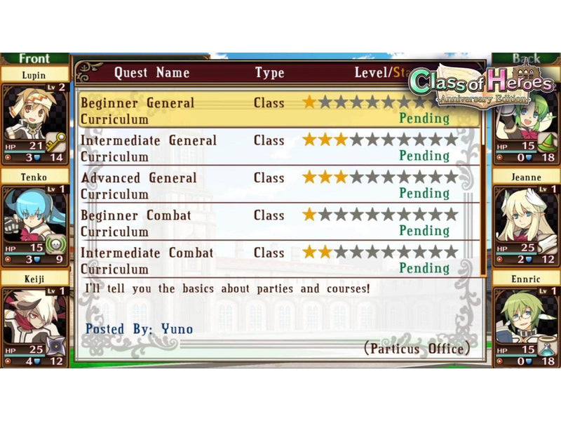 Class of Heroes 1 & 2 - Sony PlayStation 5 - RPG - PEGI 12