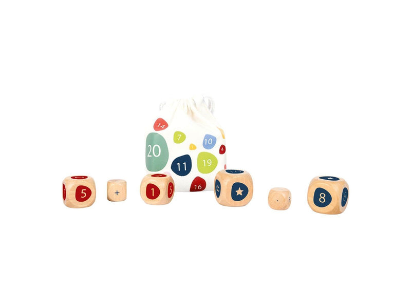 Small Foot Wooden Dice with Maths