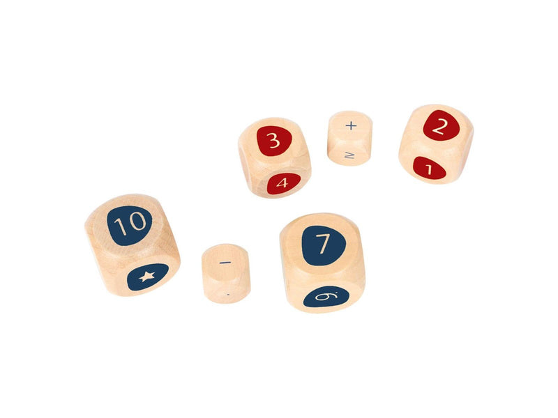 Small Foot Wooden Dice with Maths