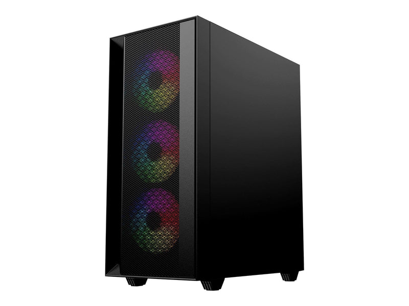 Gembird Fornax 4000 - mid tower - ATX - Gehäuse - Tower - Schwarz