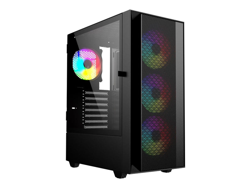 Gembird Fornax 4000 - mid tower - ATX - Gehäuse - Tower - Schwarz