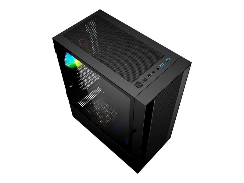 Gembird Fornax 4000 - mid tower - ATX - Gehäuse - Tower - Schwarz