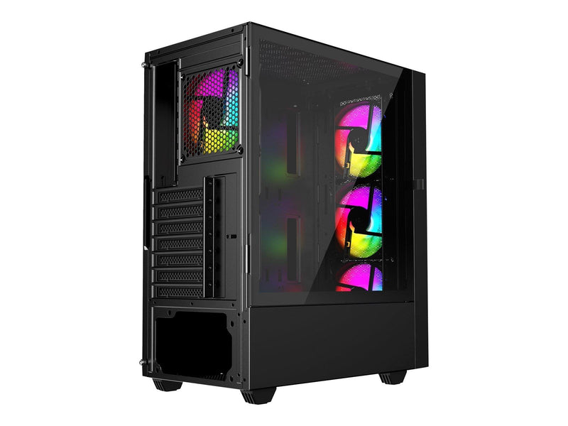 Gembird Fornax 4000 - mid tower - ATX - Gehäuse - Tower - Schwarz
