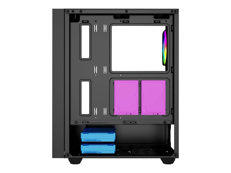 Gembird Fornax 4000 - mid tower - ATX - Gehäuse - Tower - Schwarz