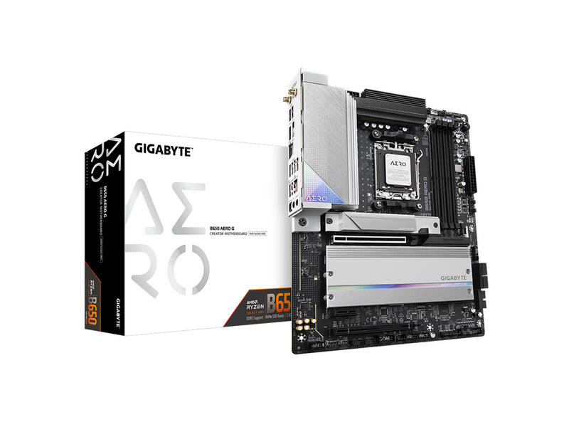 GIGABYTE B650 AERO G Mainboard - AMD B650 - AMD AM5 socket - DDR5 RAM - ATX