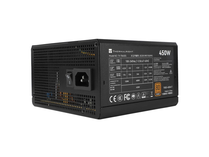 Thermalright TB S - Netzteile - 450 Watt - 140 mm - ATX 3.0 - 80 Plus Bronze zertifiziert