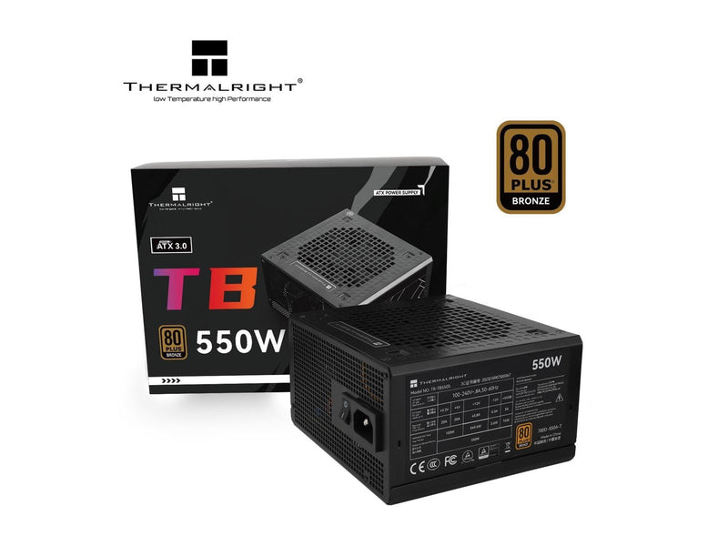 Thermalright TB S - Netzteile - 550 Watt - 140 mm - ATX 3.0 - 80 Plus Bronze zertifiziert