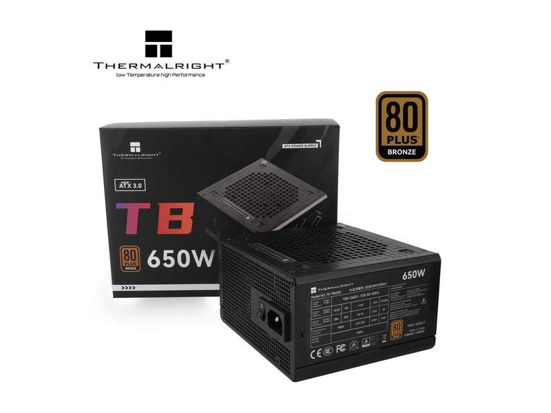 Thermalright TB S - Netzteile - 650 Watt - 140 mm - ATX 3.0 - 80 Plus Bronze zertifiziert
