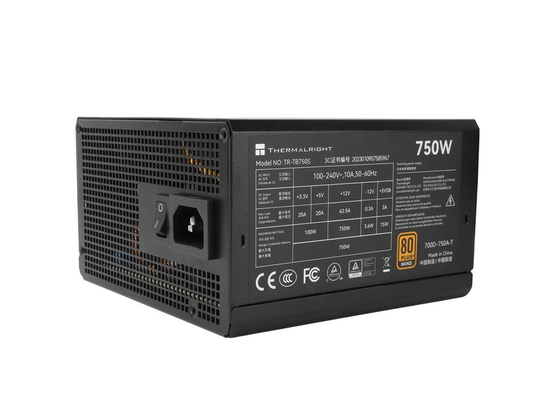 Thermalright TB S - Netzteile - 750 Watt - 140 mm - ATX 3.0 - 80 Plus Bronze zertifiziert