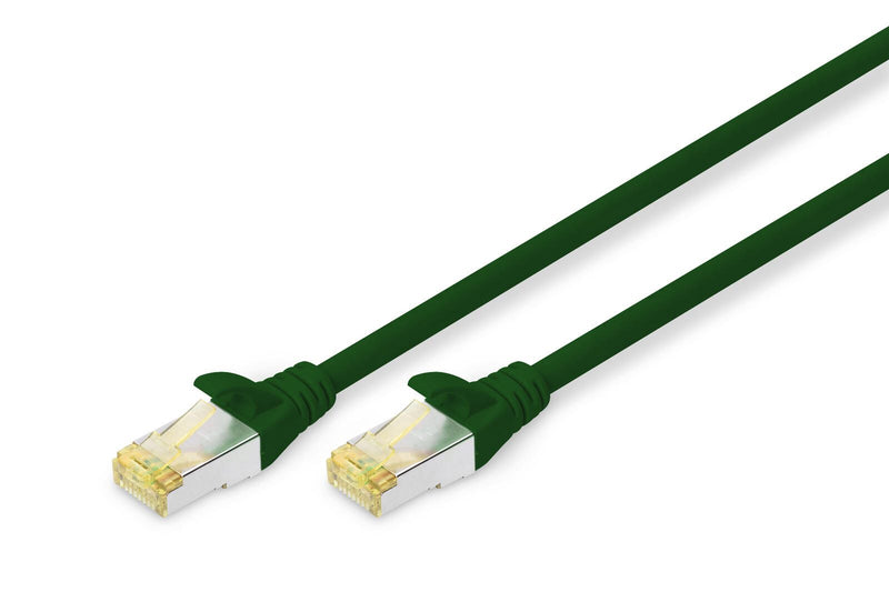 DIGITUS Patch-Kabel RJ-45 (M) zu RJ-45 (M) 1m Kupfer S/FTP Cat 6a grün (DK-1644-A-010/G)