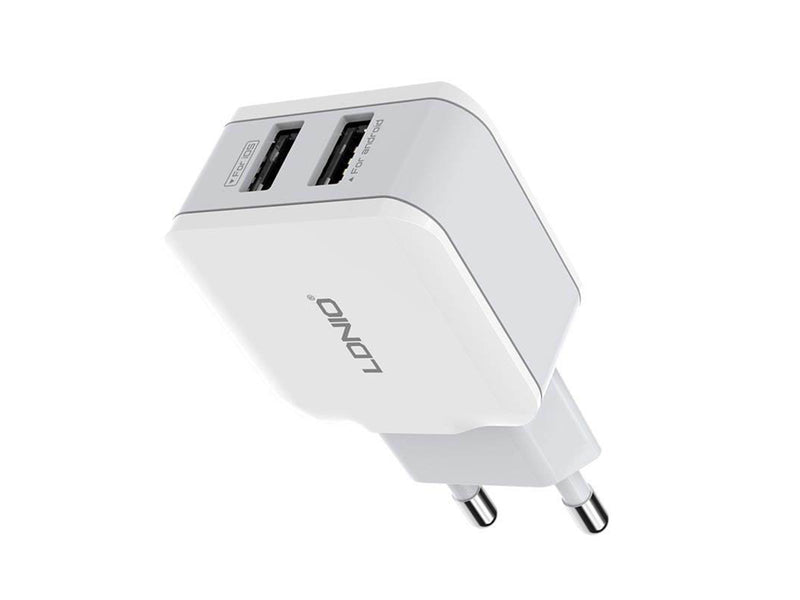 LDNIO Wall charger  A2202 2x USB 12W (white)