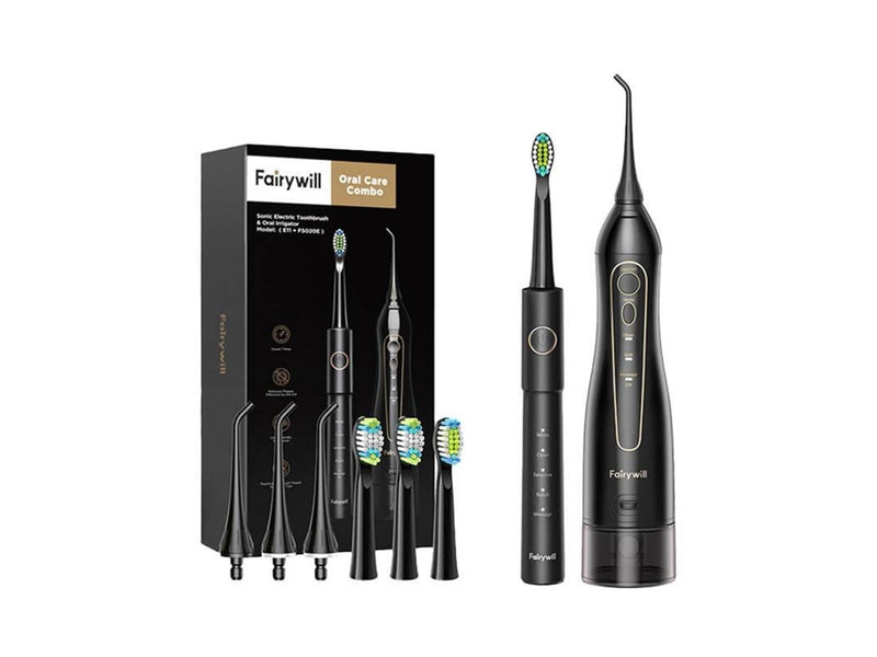 Fairywill Elektrische Zahnbürste FW-5020E + FW-E11 - Black
