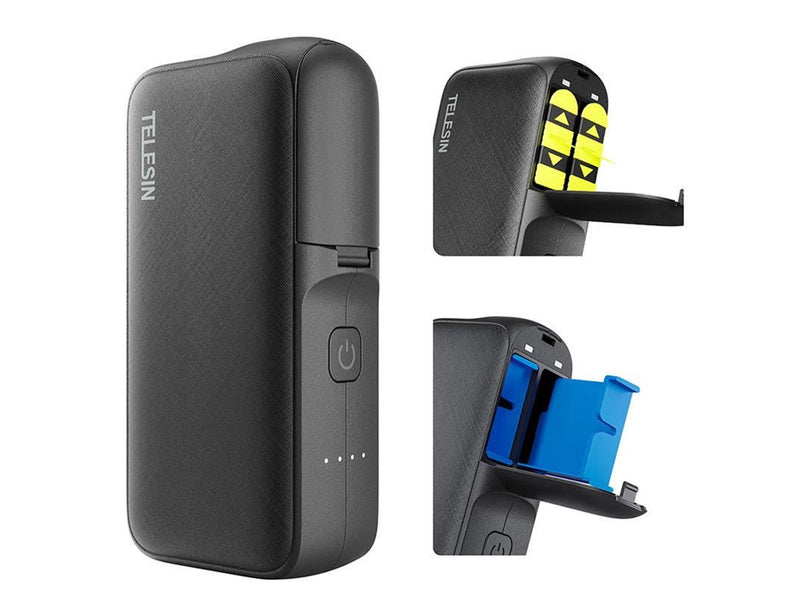 TELESIN charger+power bank for GoPro Hero 12/11/10/9 GP-PB-001
