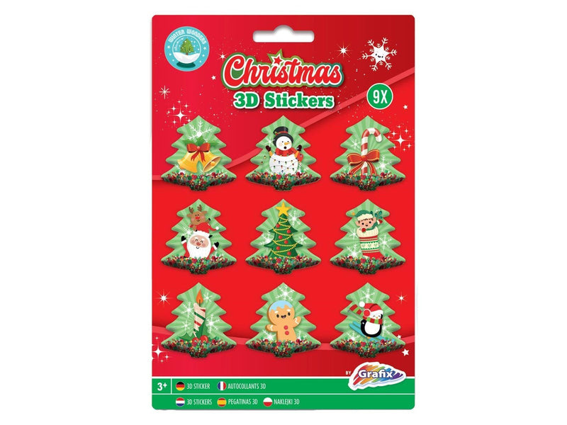 Grafix 3D Stickers Christmas (Assorted)