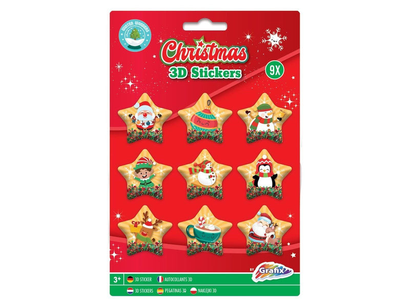 Grafix 3D Stickers Christmas (Assorted)