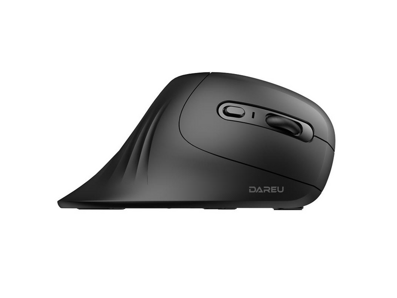 Dareu Magic Hand mouse Right-hand RF Wireless + Bluetooth Optical 1600 DPI - Vertical mouse (Schwarz)