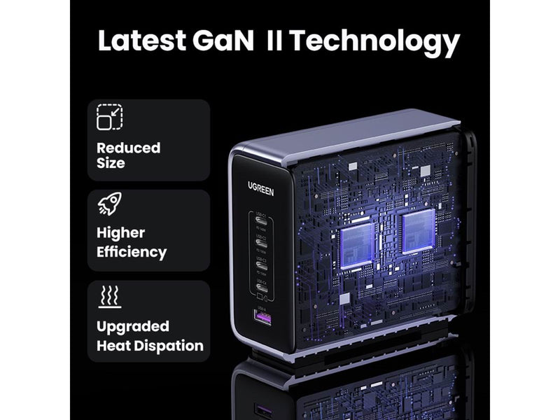 UGREEN 300W Desktop Fast Charger 1*USB-A+4*USB-C