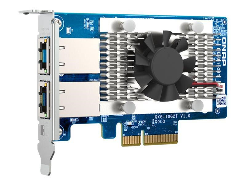 QNAP QXG-10G2T - network adapter - PCIe 3.0 x4 - 100M/1G/2.5G/5G/10 Gigabit Ethernet x 2