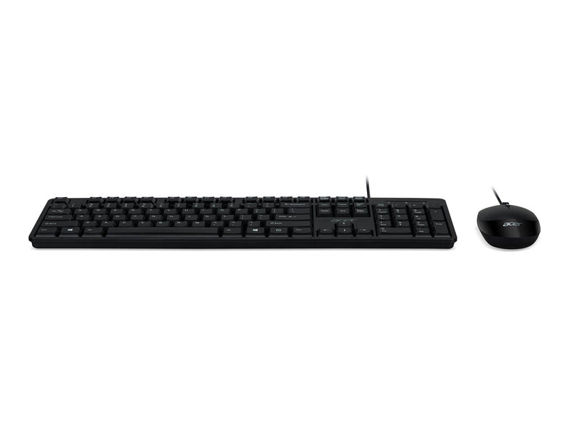 Acer AAK930 - keyboard and mouse set - Nordic - black - Tastatur & Maus Set - Nordisch - Schwarz