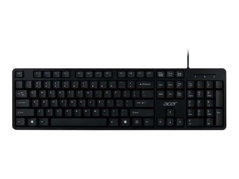 Acer AAK930 - keyboard and mouse set - Nordic - black - Tastatur & Maus Set - Nordisch - Schwarz