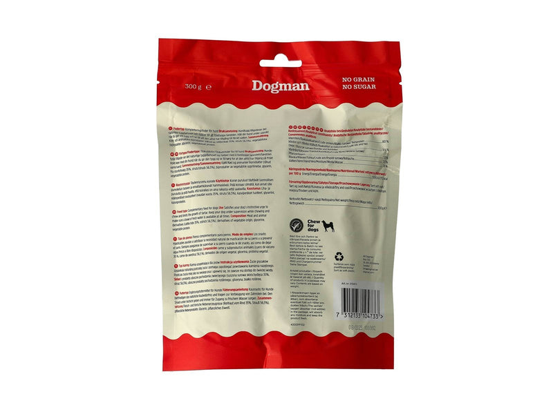 Dogman Chew sticks ostrich 12.5cm 25p