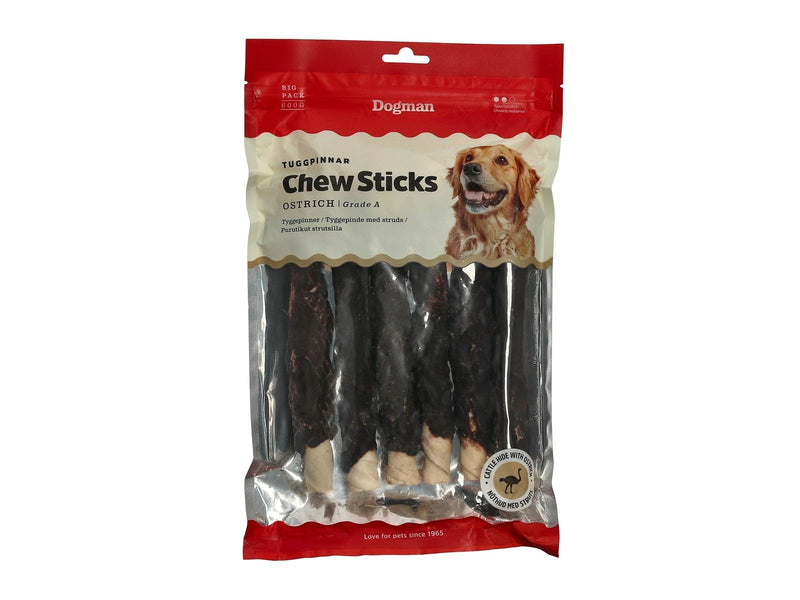 Dogman Chew sticks ostrich 20cm 10p