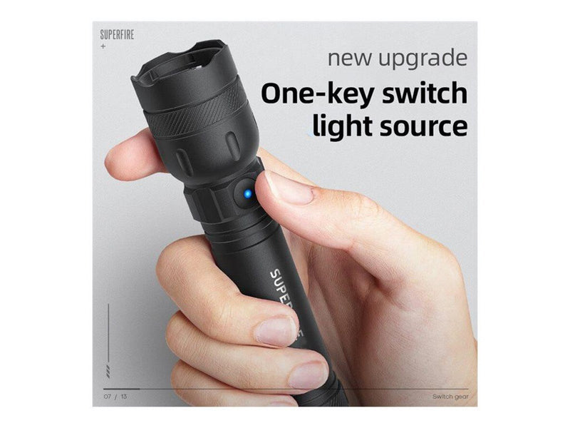 Superfire Flashlight  GTS6 360lm USB-C