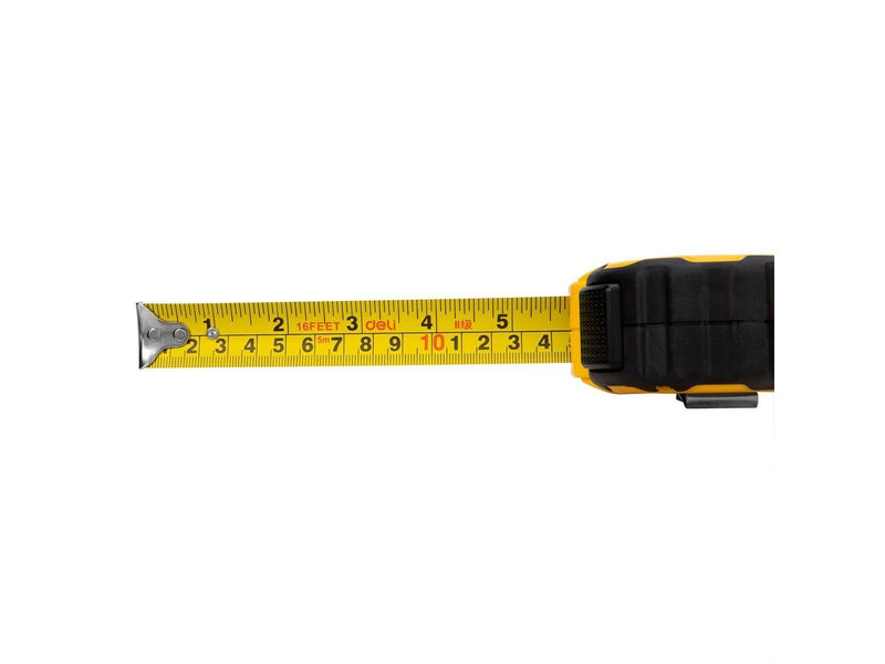 Deli Tools Steel Measuring Tape 5m/25mm  EDL3797Y(yellow)