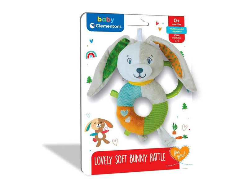 Clementoni Baby - Plush Rattle Rabbit