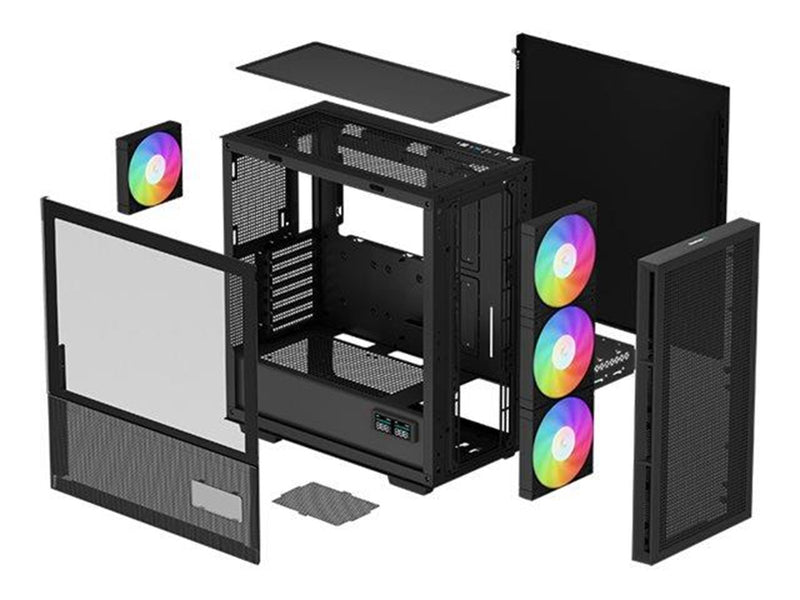 DeepCool CH560 DIGITAL - Gehäuse - Miditower - Schwarz