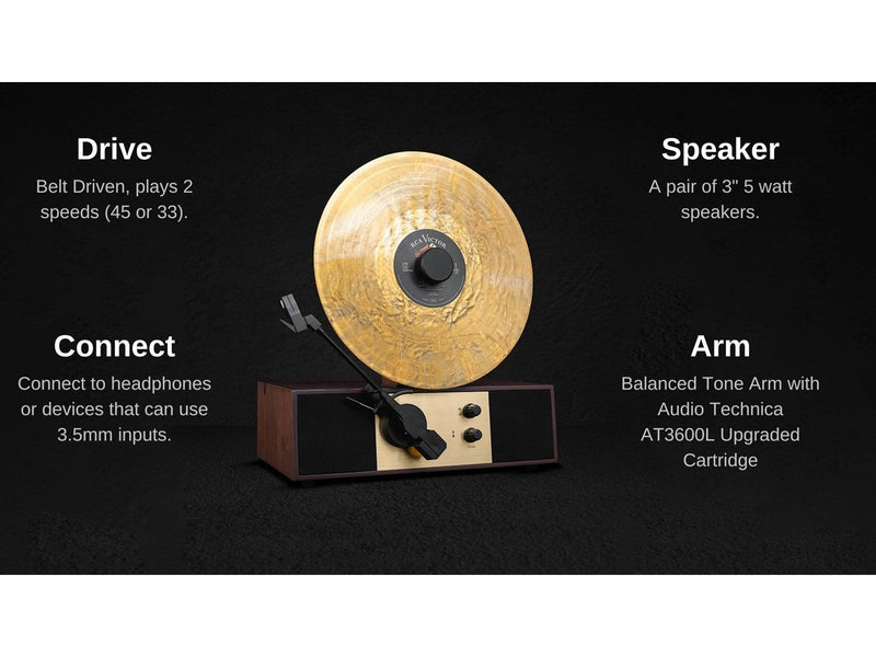 Fuse Audio REC - Audio Technica pick-up - Plattenspieler Braun