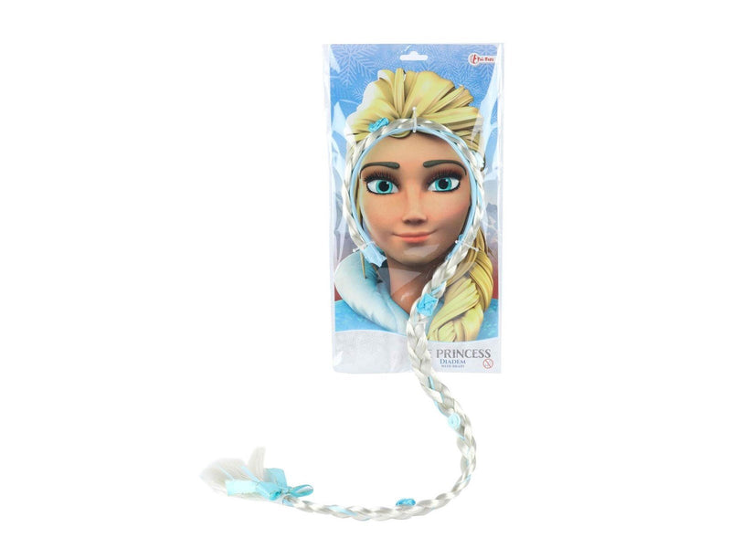 Toi-Toys Ice Princess Diadem with Long Hair Braid Princess
