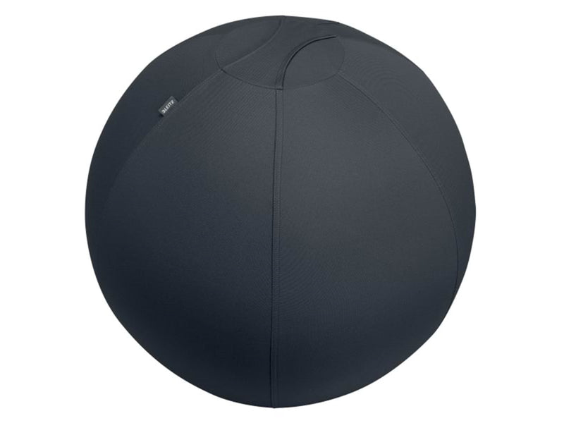 Leitz Ergo Active Sitzball mit Anti-Wegroll-Design, 75cm Dunkelgrau Ball chair - Stoffbezug - Bis zu 150 kg