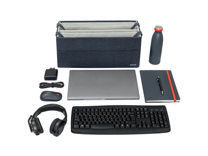 Leitz Hot Desking Tasche aus Stoff, Samtgrau